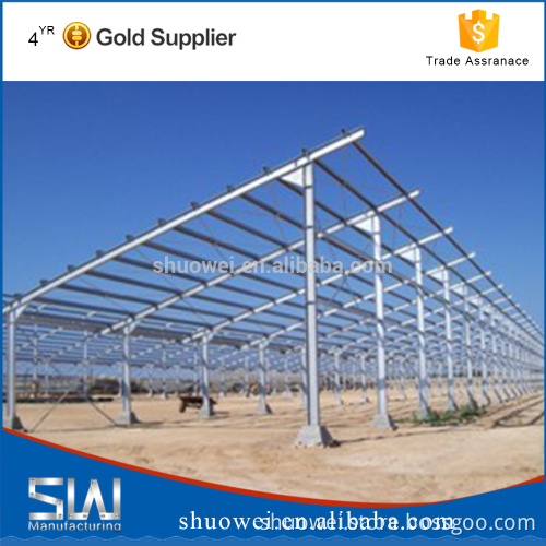U type steel rack for solar bracket system